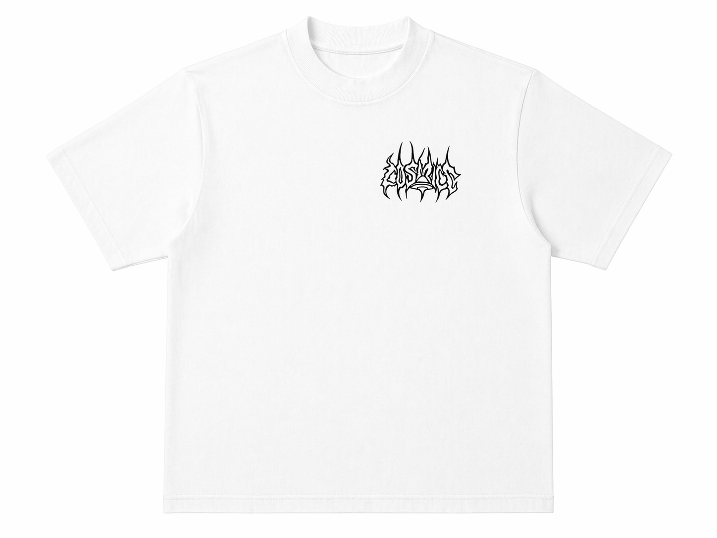 ‘$idePiece’ White T-Shirt